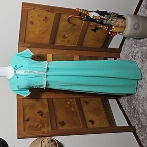 Vintage 70's Halter Maxi Dress Set